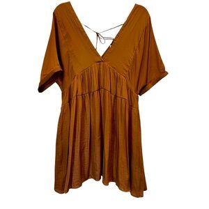 NWT Mustard Seed Brown Boho Minidress